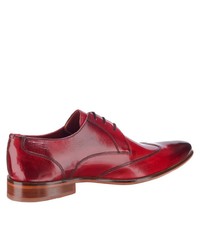 rote Leder Derby Schuhe von Melvin&Hamilton