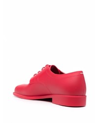 rote Leder Derby Schuhe von Maison Margiela