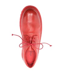 rote Leder Derby Schuhe von Marsèll