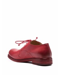 rote Leder Derby Schuhe von Marsèll