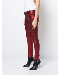 rote enge Jeans aus Leder von RtA