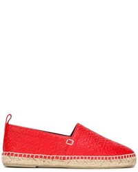 rote Leder Espadrilles von Loewe