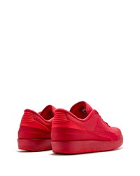 rote Leder niedrige Sneakers von Jordan