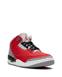 rote Leder niedrige Sneakers von Jordan