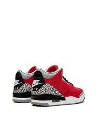 rote Leder niedrige Sneakers von Jordan