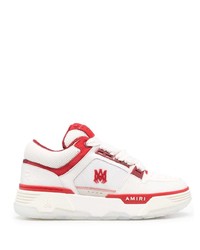 rote Leder niedrige Sneakers von Amiri