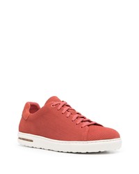 rote Leder niedrige Sneakers von Birkenstock