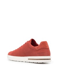 rote Leder niedrige Sneakers von Birkenstock