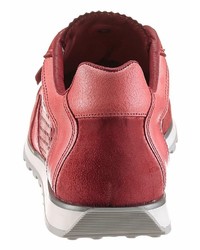 rote Leder niedrige Sneakers von Cetti