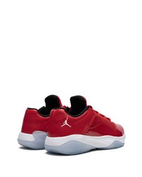 rote Leder niedrige Sneakers von Jordan