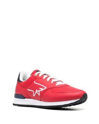rote Leder niedrige Sneakers von Paul & Shark