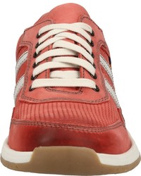 rote Leder niedrige Sneakers von FRETZ men