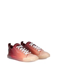 rote Leder niedrige Sneakers von Giuseppe Zanotti