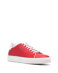 rote Leder niedrige Sneakers von Philipp Plein