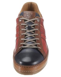 rote Leder niedrige Sneakers von La Martina