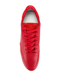 rote Leder niedrige Sneakers von Ghoud