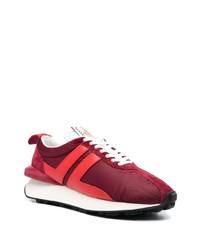 rote Leder niedrige Sneakers von Lanvin