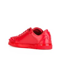 rote Leder niedrige Sneakers von Royaums