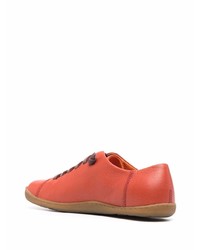 rote Leder niedrige Sneakers von Camper