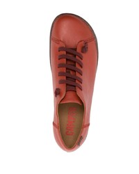 rote Leder niedrige Sneakers von Camper