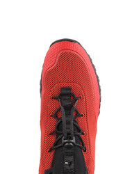 rote Leder niedrige Sneakers von Roa