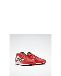 rote Leder niedrige Sneakers von Reebok Classic