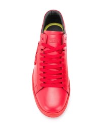 rote Leder niedrige Sneakers von Kenzo