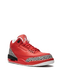 rote Leder niedrige Sneakers von Jordan