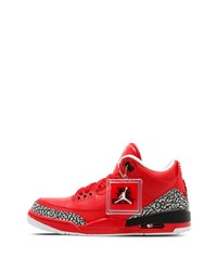 rote Leder niedrige Sneakers von Jordan