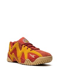 rote Leder niedrige Sneakers von Reebok