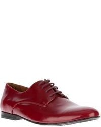 rote Leder Oxford Schuhe