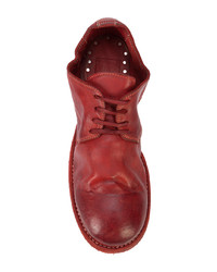 rote Leder Oxford Schuhe von Guidi