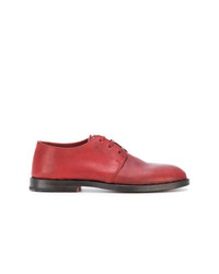 rote Leder Oxford Schuhe von Measponte