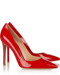 rote Leder Pumps von Gianvito Rossi