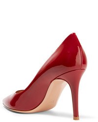 rote Leder Pumps von Gianvito Rossi