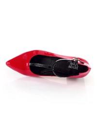 rote Leder Pumps von Alba Moda