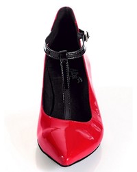 rote Leder Pumps von Alba Moda