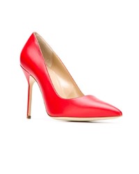 rote Leder Pumps von Manolo Blahnik