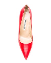 rote Leder Pumps von Manolo Blahnik