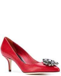 rote Leder Pumps von Dolce & Gabbana