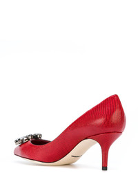 rote Leder Pumps von Dolce & Gabbana