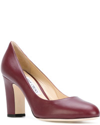 rote Leder Pumps von Jimmy Choo