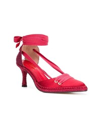 rote Leder Pumps von Castaner