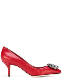 rote Leder Pumps von Dolce & Gabbana