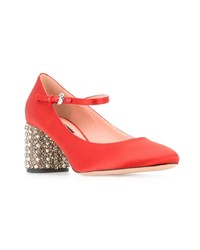 rote Leder Pumps von Rochas