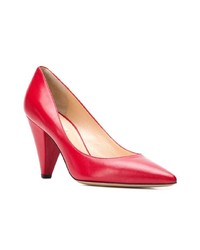 rote Leder Pumps von Fabio Rusconi