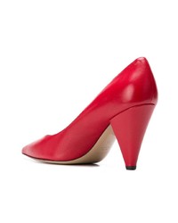 rote Leder Pumps von Fabio Rusconi