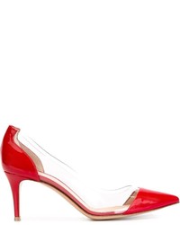 rote Leder Pumps von Gianvito Rossi