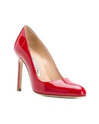 rote Leder Pumps von Manolo Blahnik