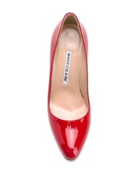 rote Leder Pumps von Manolo Blahnik